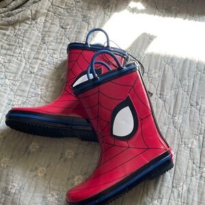 Size 9-10 Kids’ Spider Man Rain Boots